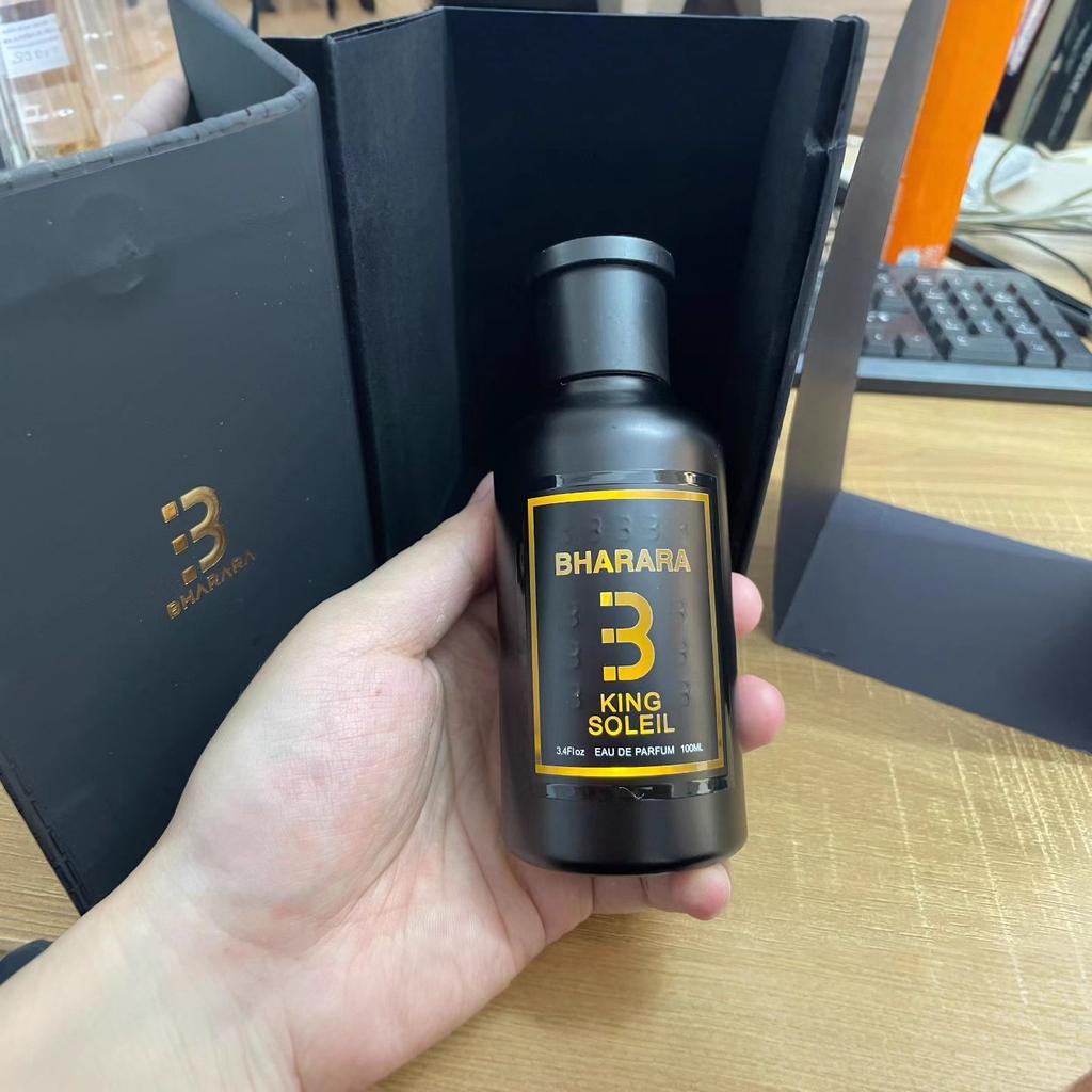BHARARA KING SOLEIL Profumo Arabo per Uomo, Fragranza di Dubai, Fragranza a Lunga Durata, Scatola Regalo Luminosa, Profumo Oud del Medio Oriente meno
