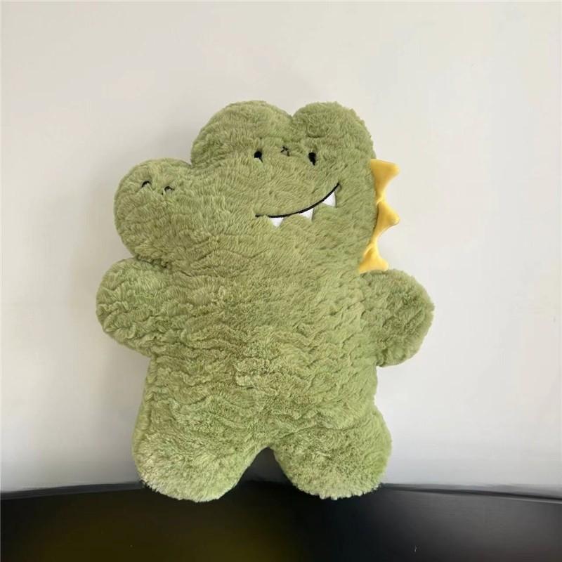 Cartoon Biscuit Puppy Plush Pillow With Embroidered Design For Kids Bedtime And Car Comfort