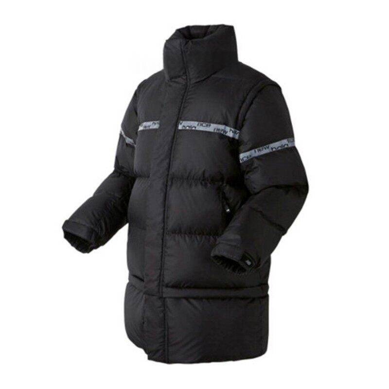 New Balance Down Jackets Unisex Black/BK Stand Collar Moderate NBNP840023-BK L