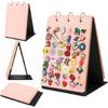 Portable Sturdy Felt Jewelry Books Organizers for Earrings Necklaces Rings with Large Capacity Home Organization