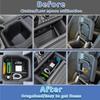 Center Console Organizer Compatible With -2024 Land Rover Defender Armrest Storage Box And Armrest Hidden Tray Middle Console Organizer Interior