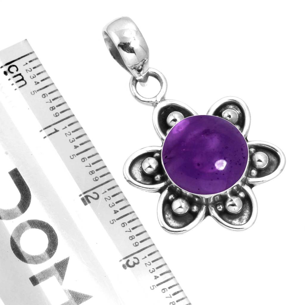 925 Sterling Silver Pendant Women Gemstone Handmade Jewelry Mothers' Day Gift Amber Amethyst Black Onyx Carnelian Garnet Quartz Green Onyx Gold Stone