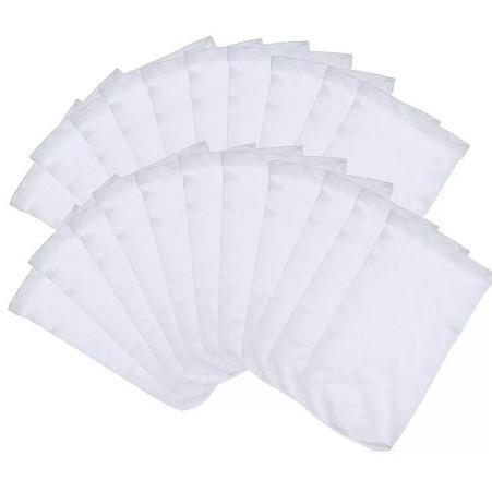 Premium White Cotton Handkerchiefs 100% Soft and Durable Cotton, 12 Pack, Perfect for Men and Women