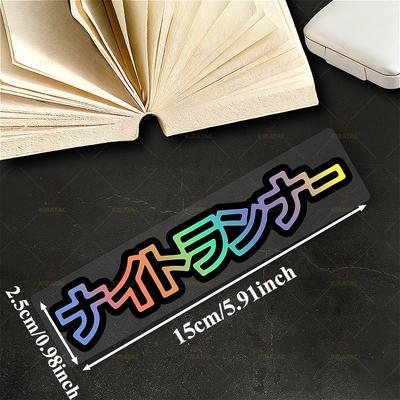 1pc Night Runner Motorcycle PVC Stickers for Motorcycle Fairings Fuel Tanks Helmets Car Body Scooters Waterproof Vinyl Decals