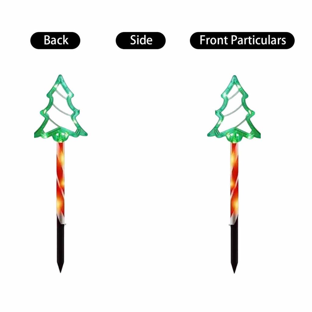 Solar Christmas Tree Lights – Outdoor  Ground Stake  Lights for Festive Holiday Decorative Atmosphere