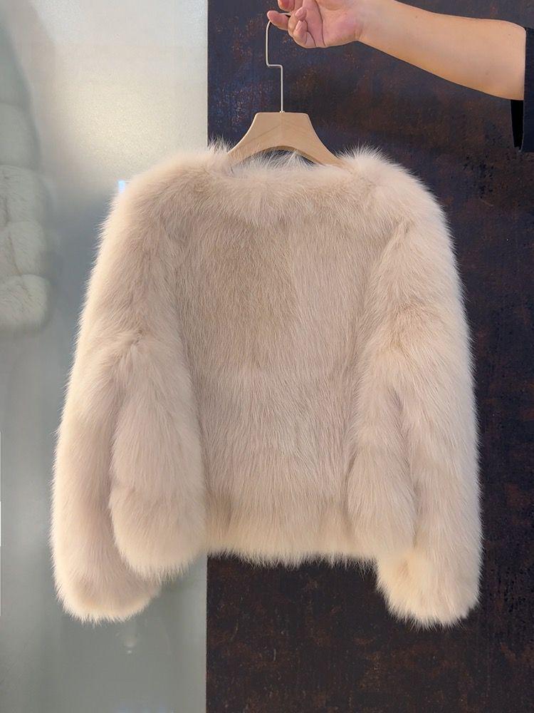 Women's 2025 Winter New Style Loose Imitation Fox Fur Jacket