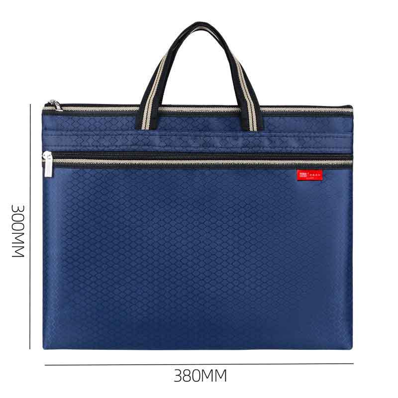 Waterproof Business Meeting Tote with Zipper, Large-Capacity Laptop Storage Briefcase