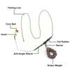3 Pack Carp Fishing Inline Rig Set with Sinker Weight Tail Rubber Tubes Anti-Tangle Sleeves Quick