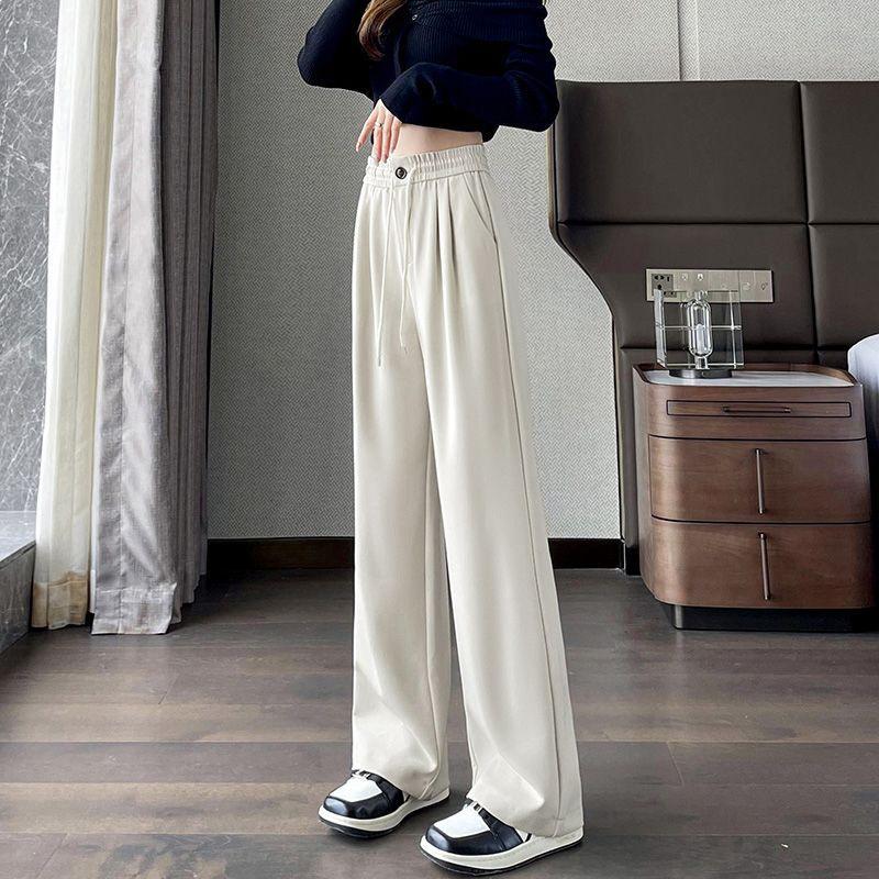 Ice-Feeling High-Waisted Slimming Wide-Leg Pants - Sun Protection, Spring/Summer 2026