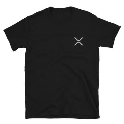 T-Shirt Ricamata XRP regalo per trader crypto tee