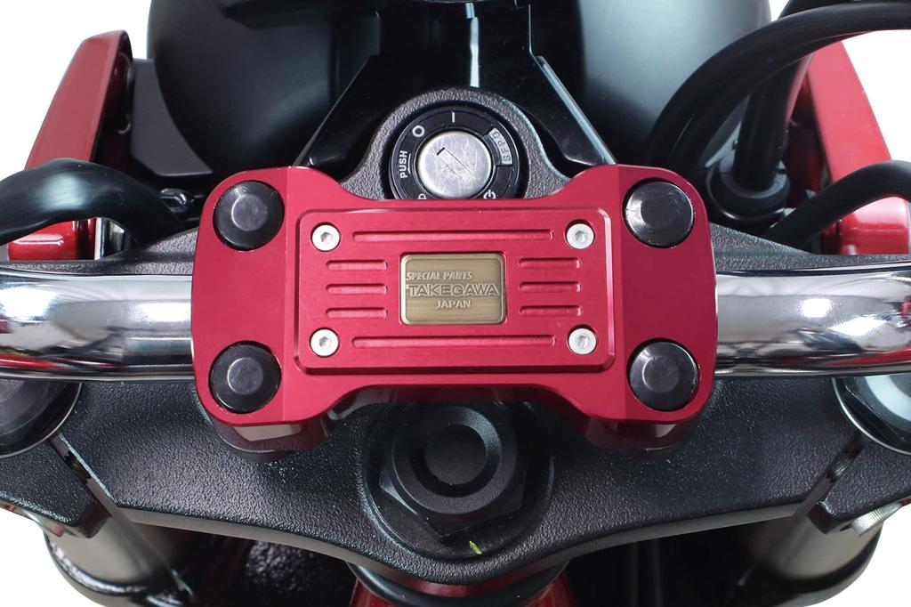 SP Takegawa Handlebar Clamp Upper Holder (Red) for GROM/CT125/Monkey125/Dax125 06-02-0004