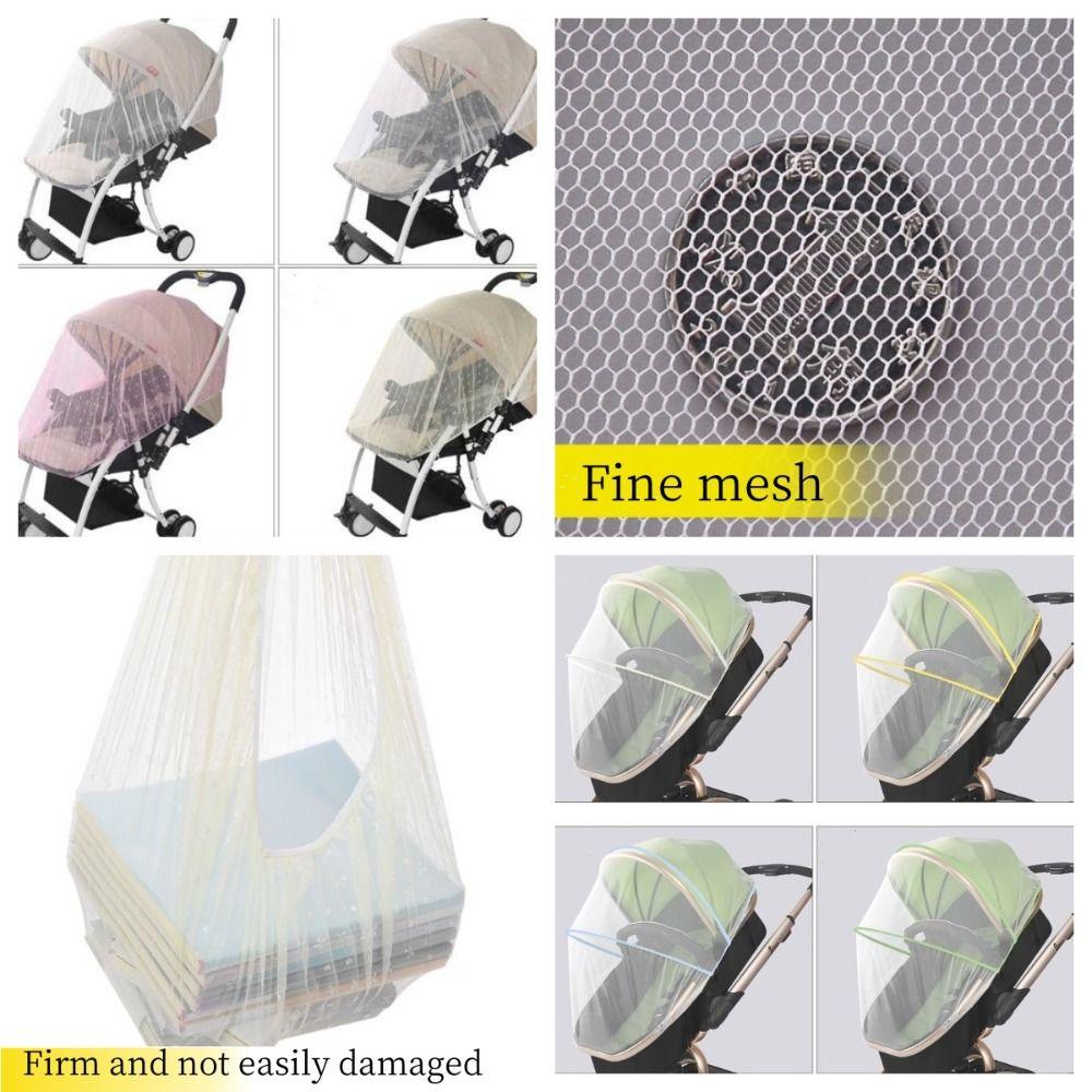 Braced Infant Mosquito Nets Carved Foldable Net Baby Stroller Mosquito Nets  Go for A Walk