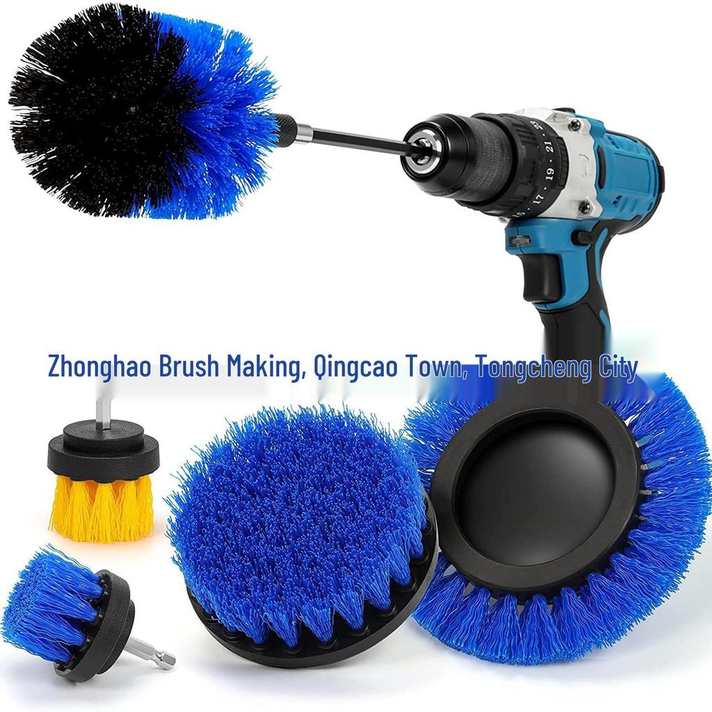 Six-Piece Electric Drill Brush Set for Home and Car Cleaning