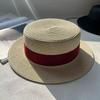 New Hat Women's Spring and Summer Flat Top Top Hat Adjustable French British Sunshade Sunscreen Travel Versatile Seaside