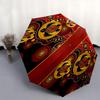 Turtles,Aboriginal Automatic Folding Umbrella  8 Ribs Lightweight Design, Durable Iron Frame, Compact and Portable, Ideal Birthday or Christ