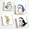 Hand Drawn Cute Cat Magnetic Refrigerator Magnets Soft Magnetic Decorative Stickers, Personalized Kitchen Refrigerator Magnets