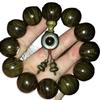 Golden Silk Nanmu Wave Shadow Unisex Bead Bracelet