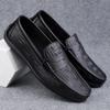 All-match Comfy Loafers Lightweight Mens Driving Shoes New Design Male Slip On Flats Soft Leather Casual Shoes Wedding Moccasins