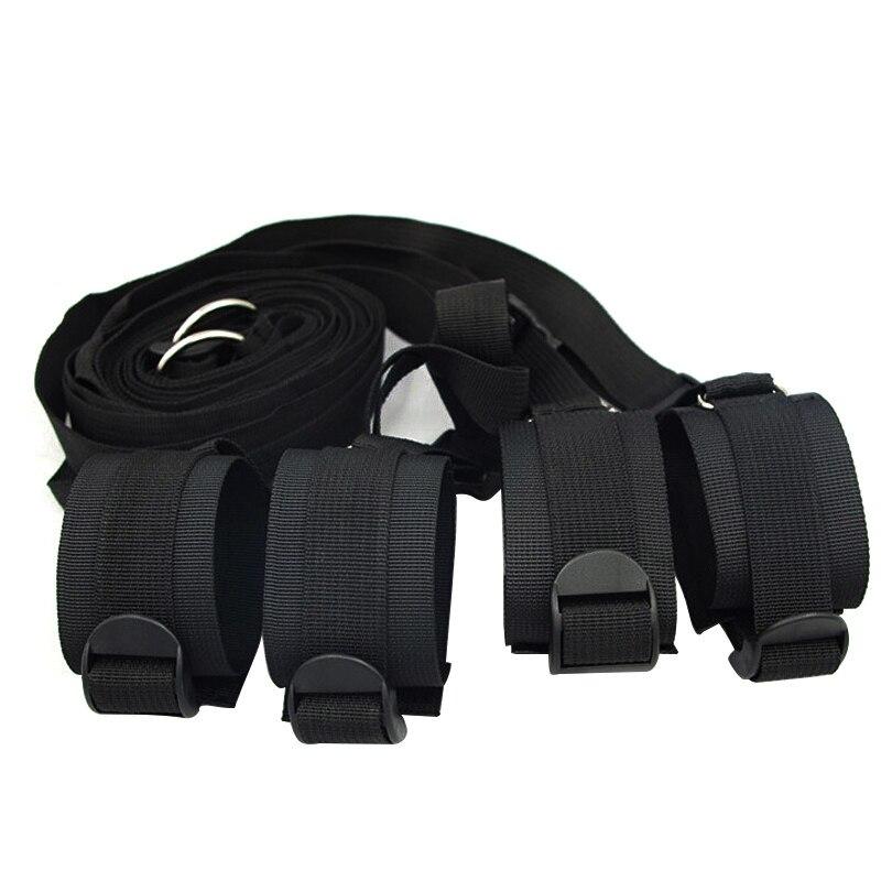 Sex Handcuffs With Mask and Flirting Feather Stick BDSM Bondage Set Under Bed Erotic Sex Toys for Women Couple Adult Game