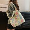 Beautiful personalized tote bag winter new fashion retro plush handbag simple personalized shoulder bag women