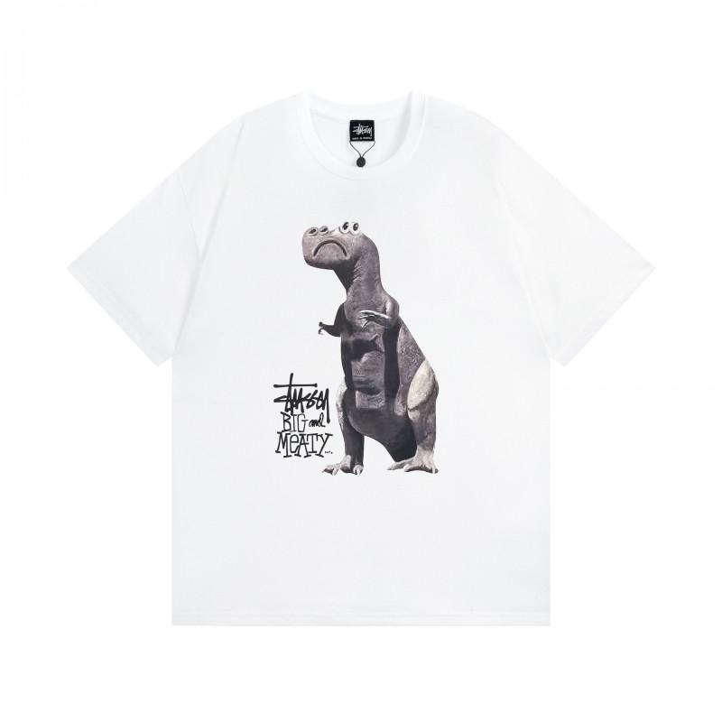 Short Sleeve T-Shirt Couples Street Style Letter Print Loose Fit Breathable Top