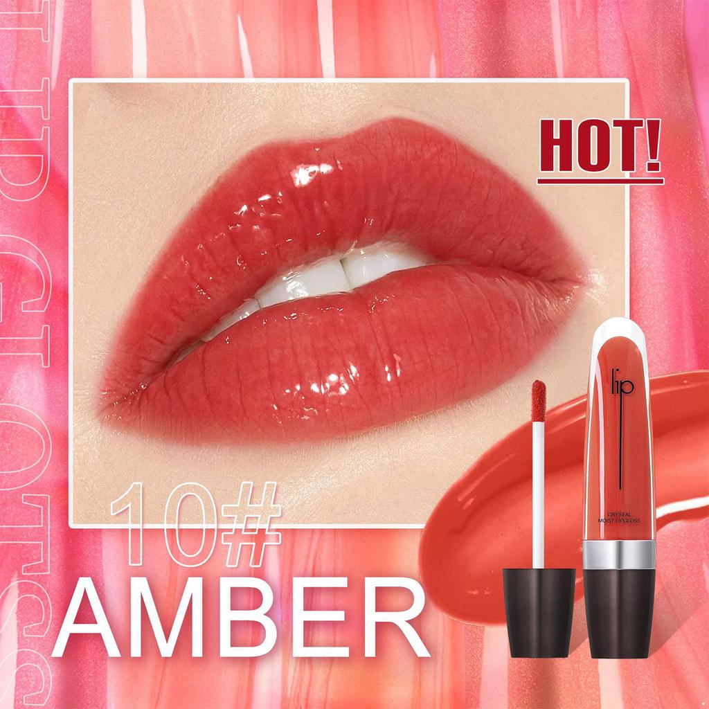 1Pc Glossy Shimmery Lip Gloss, Long-Lasting Hydrating Lip Stain with High-Color Pigment