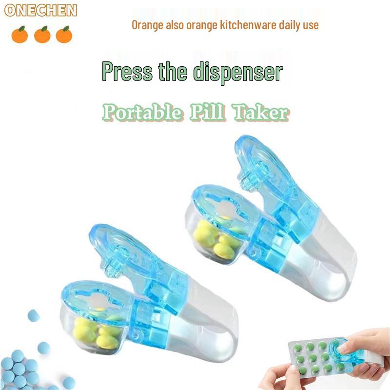 Portable Pill Organizer with Splitting and Dispensing Functions