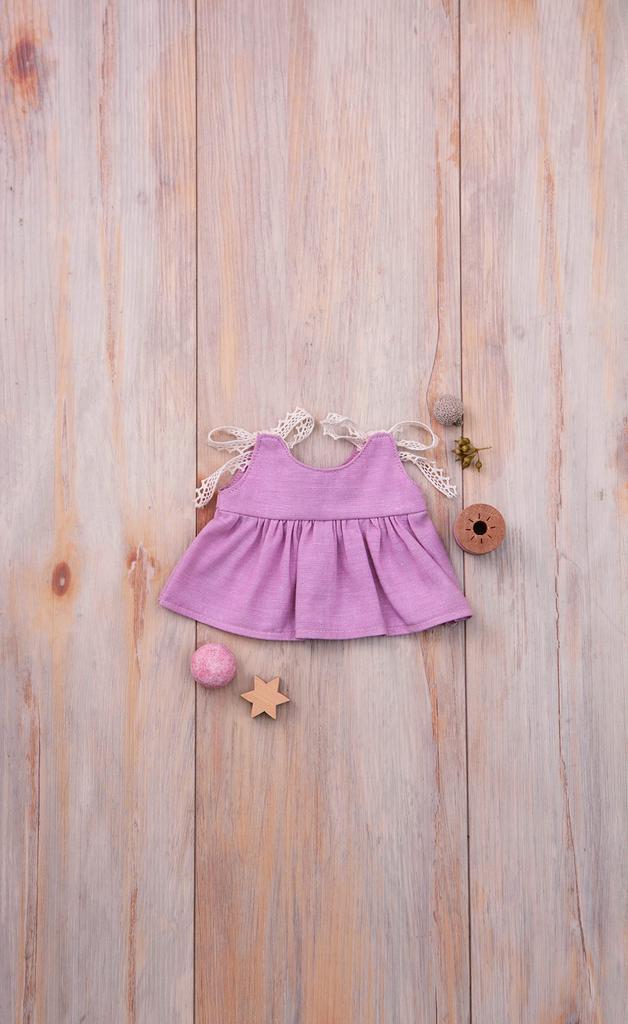 Hamanaka Hamanaka Craft Kit "Fluffy Dress-Up Plush Doll with Shoulder Ribbon Dress H481-505"