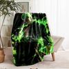 Roronoa Zoro Theme Printed Blanket - Perfect for Couch, Bed, Travel & Outdoor Use | Machine Washable, Cozy & Durable.
