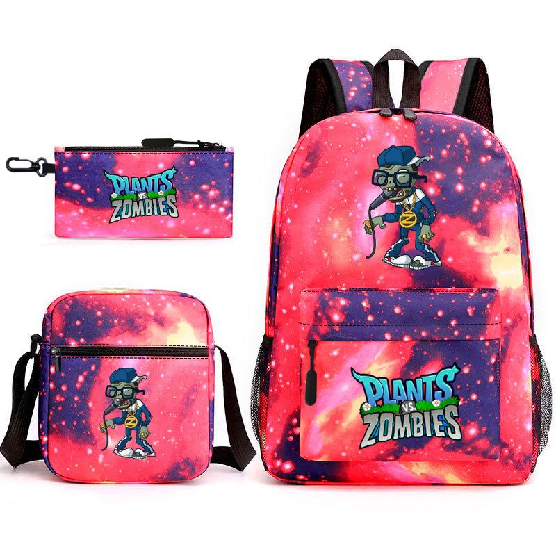 Umgebende Pflanzen vs. Zombies Teenager Schüler Schultasche Herren- und Damen-Freizeitrucksack Umhängetasche