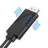 2 In 1 Wire Dongle Plug and Play 1080P HD USB Male To HDTV Male 1080P HDTV Mirroring Cable for iPhone Samsung Galaxy