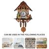 Forest Tower Wood Wall Clock Vintage 3D Chiming Clock Wood Pendulum Vintage Clocks  Decorative Room