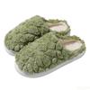 Fashion Women's Indoor Warm Plush Home Winter Cotton Slippers Cute Thick Bottom Anti slip Simple Comfortable Soft Plush Flat Shoes