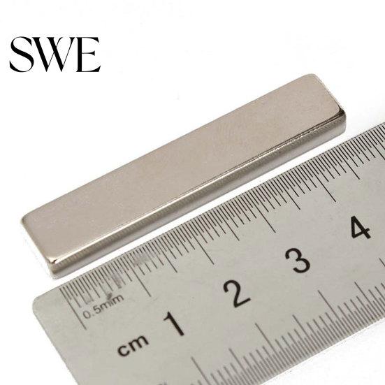 1 Adet 50x10x5mm Süper Güçlü Nadir Toprak Neodimyum Uzun Çubuk Blok Motor Mıknatısı
