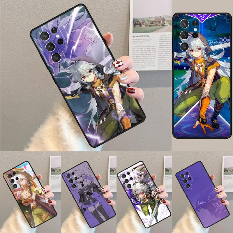 Genshin Impact Razor manga Silicone Phone Case For Samsung Galaxy note 10 pro S26 S25 S24 S23 S22 S21 Plus S25Ultra Capa Cover
