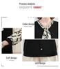 Stylish Printed Bow Tie Chiffon Top for Middle-Aged and Elderly Women – Loose Fit, Long-Sleeved, Plus Size