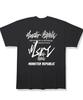 MONSTER REPUBLIC Movement White Lettering T-Shirt Black