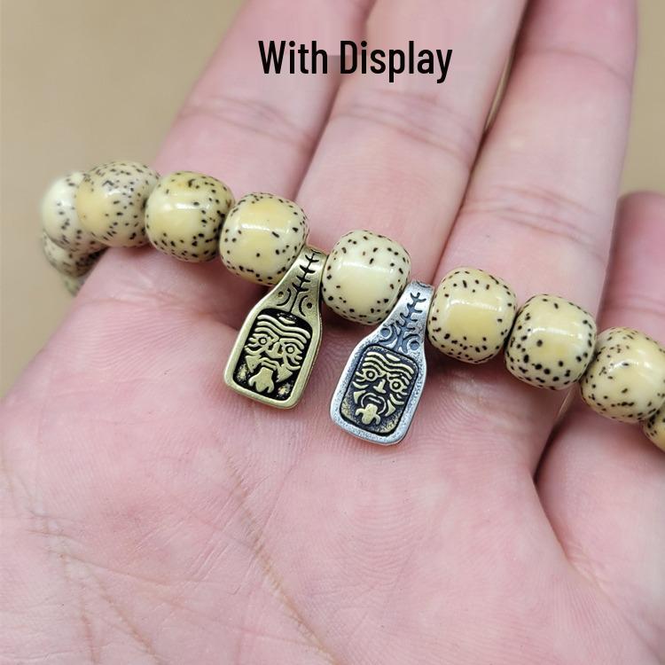 Non-fading Tibetan Copper Card Buckle Handmade Prayer Beads String - Buddhist Accessories.