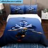 3PCS Inter Milan Star Lautaro Bedding Set,Including 1pc Duvet Cover And 2pcs Pillowcases Perfect for Bedroom, Dormitory, Fan Christmas Gift