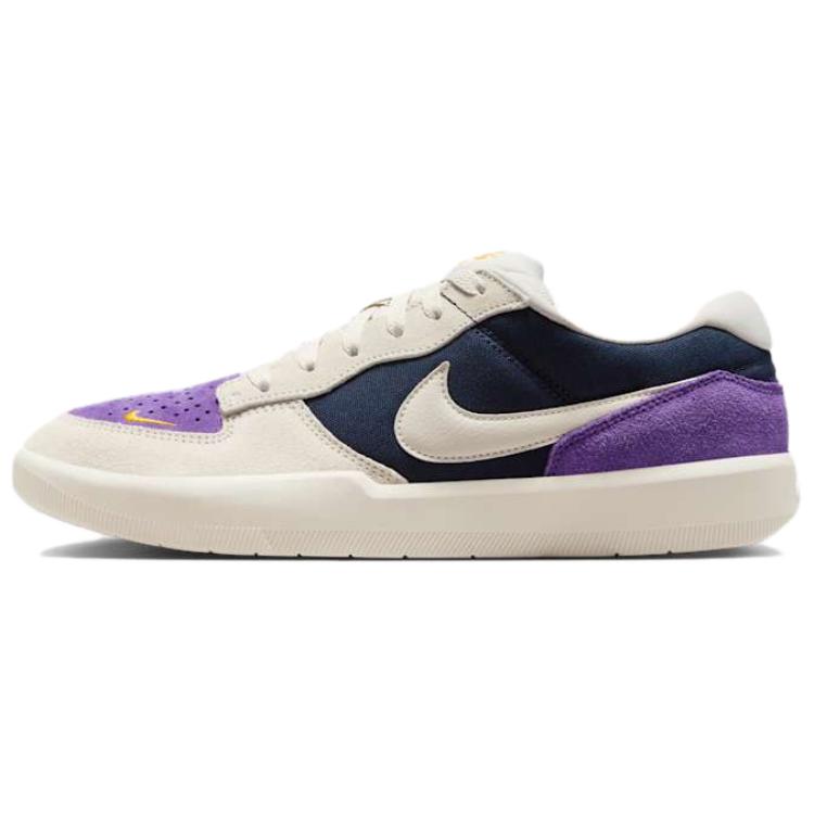 Nike SB Force 58 Comfortable Versatile Durable Breathable Low-Top Skate Shoes Men Sneakers Purple Beige DV5477-403
