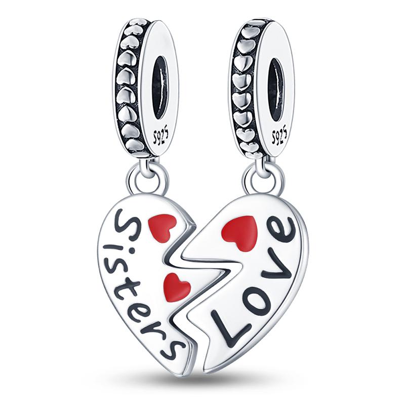 Herz Schöne Dinge Serie Charms Perlen Anhänger Passen Original Feine Armbänder DIY Schmuck Geschenk