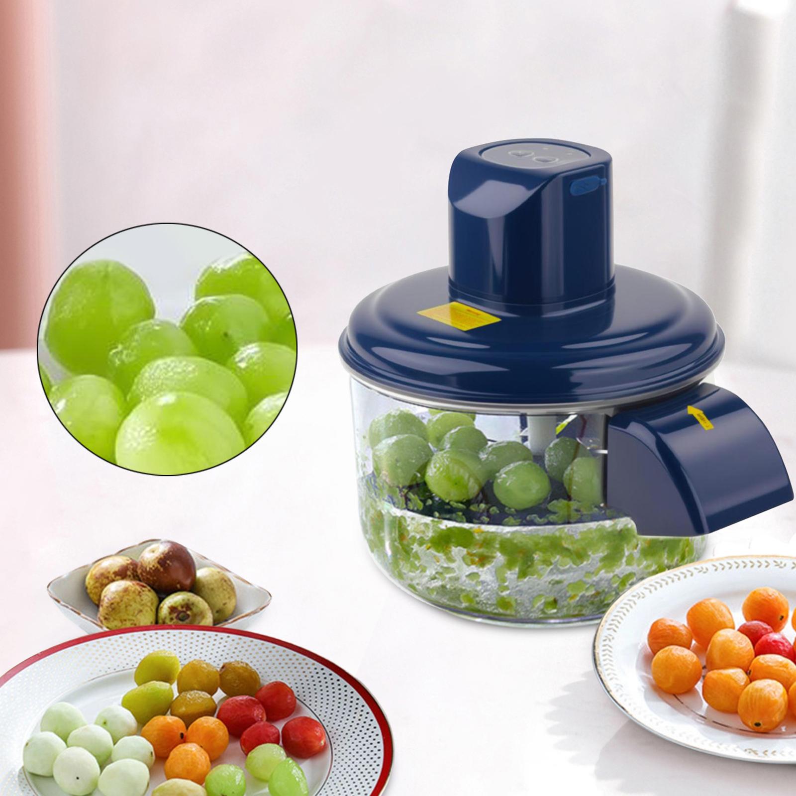 Automatic Fruit Peeler Skin Remover Machine Reusable Compact Convenient Adults Rechargeable Fruit Peeling Tool for Camping синий