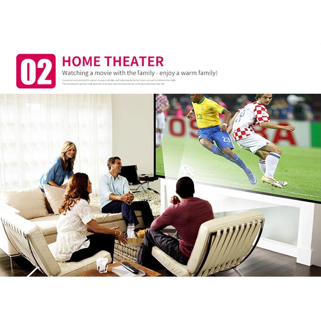 30000 Std. 1080P HD LED Tragbarer Projektor 320x240 Auflösung Multimedia Heimkino Film Beamer Video Theater