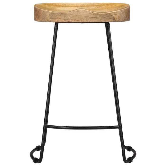 VidaXL Lot de 2 Tabourets de Bar Gavin, Chaise de Pub, Siège de Bistrot, Meuble de Salle à Manger Cuisine Salon Maison 247837