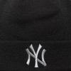 New Era Metallic Beanie New York Yankees Hat, Unisex black Cap