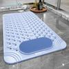 Premium Non Slip Shower Mat with Suction Cups High Quality Durable Waterproof Bathroom Floor Rug Advanced Anti Skid PVC Bath Mat