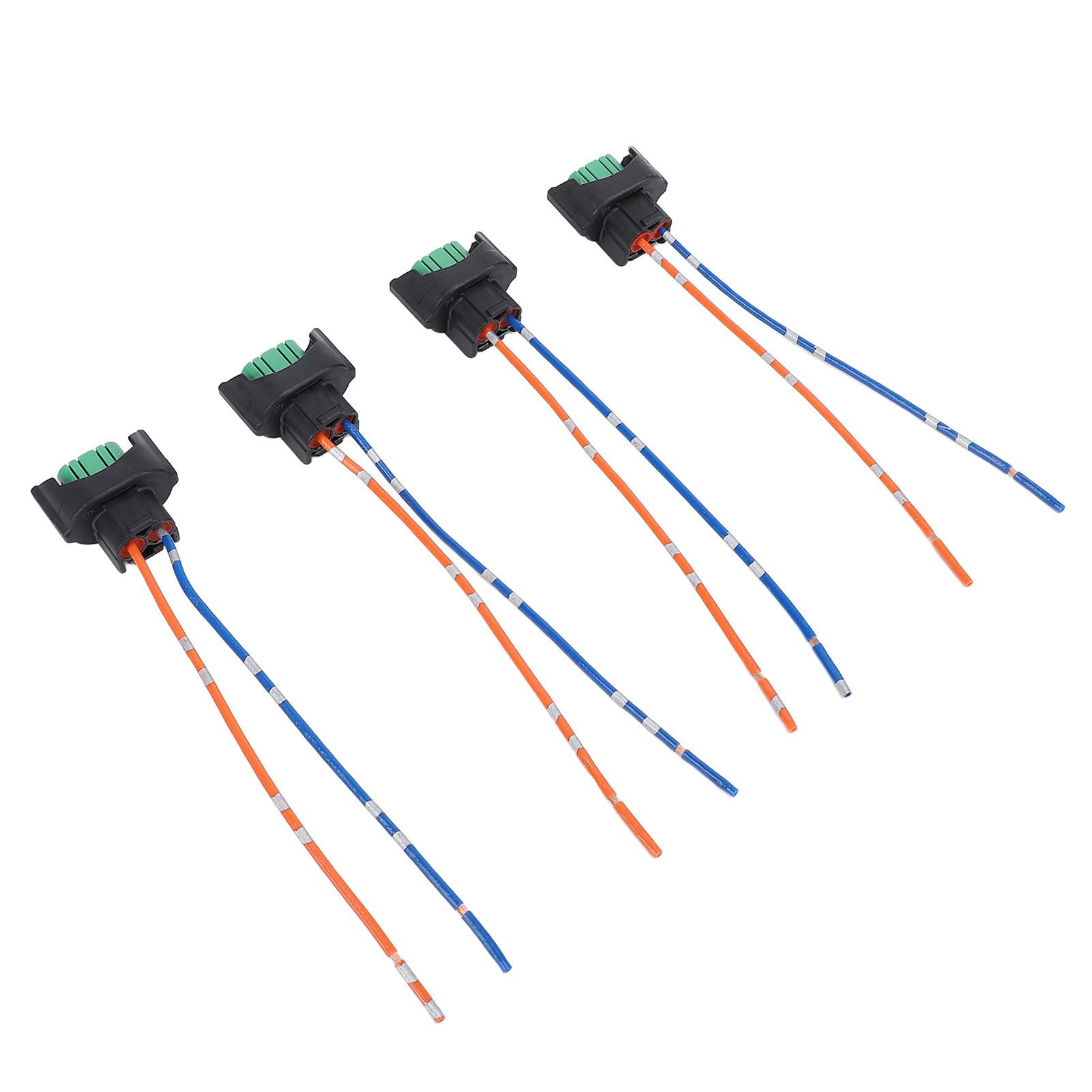 

4Pcs H11 H8 H9 Headlight Socket Wiring Harness DC12 to 24V Headlight Plug Adapter Connector Wire