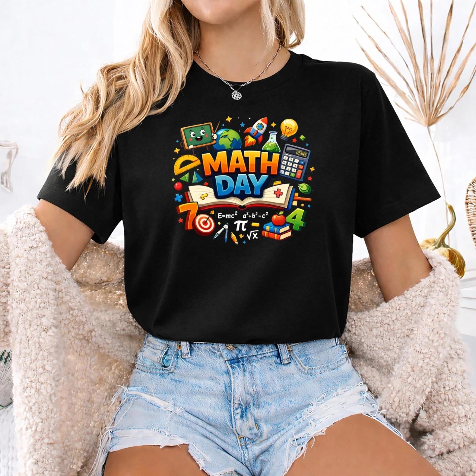 Maths Day T Shirt Kids Preschool Number Day Funny School Tee UK , Mathematics 4XL