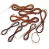DIY Genuine Cowhide Leather Cord Necklace - Handmade Jewelry Materials, Round/Flat, 2m Thick Rope