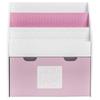 Bibliothèque enfant à roulettes rose H70cm - Atmosphera createur d'interieur